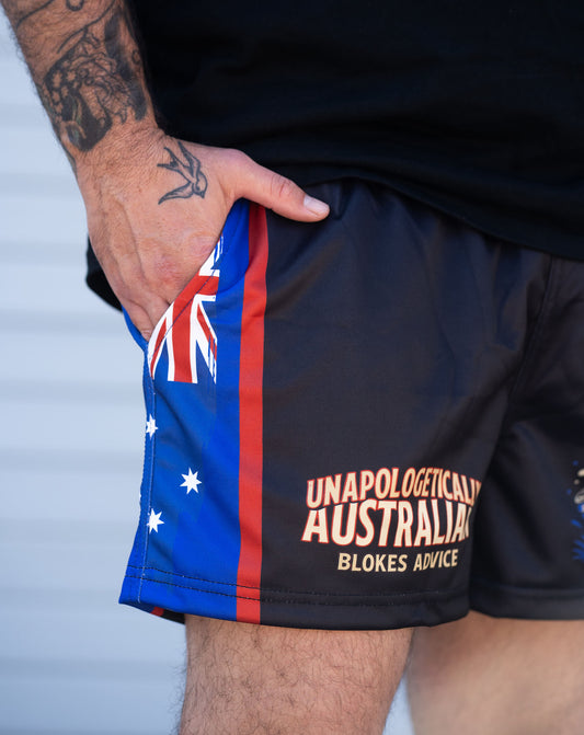 Aussie As Footy Shorts