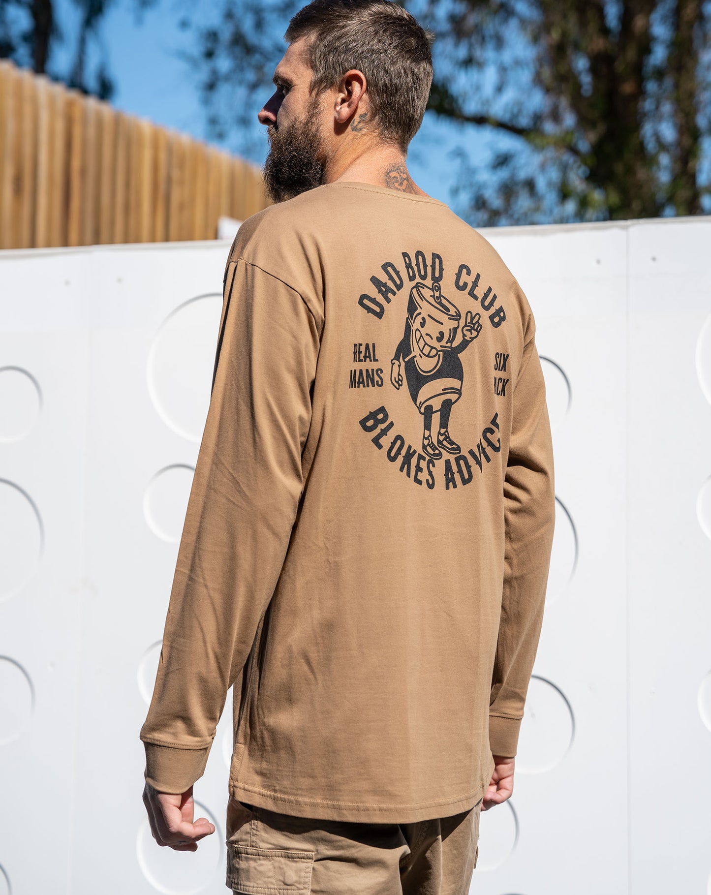 Dad Bod Club Longsleeve - Tan