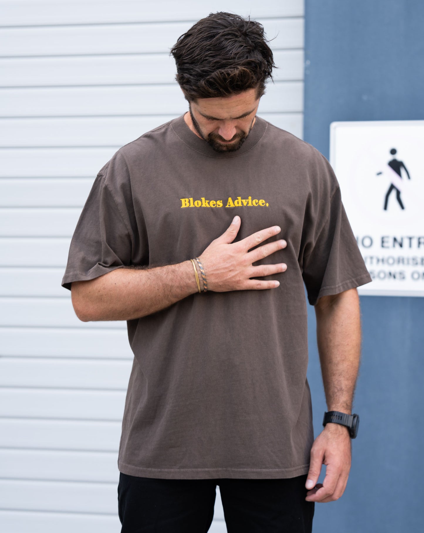Logo Heavy Tee - Brown