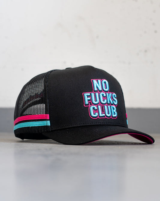 No FKs Club Trucker Cap - Black