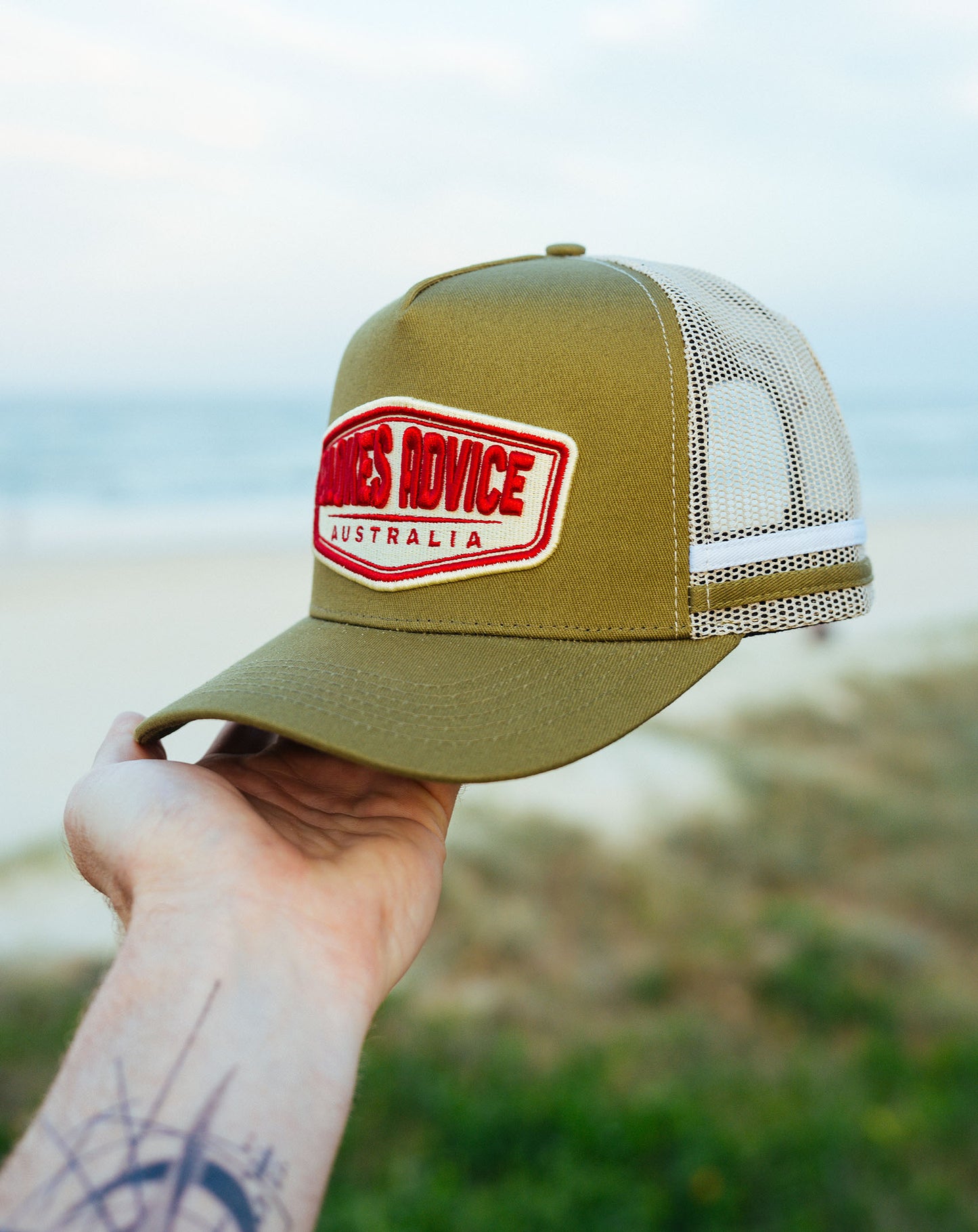 Patch Trucker Cap - Olive