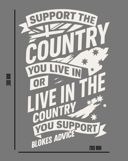 Stand Up Sticker - 300x200mm