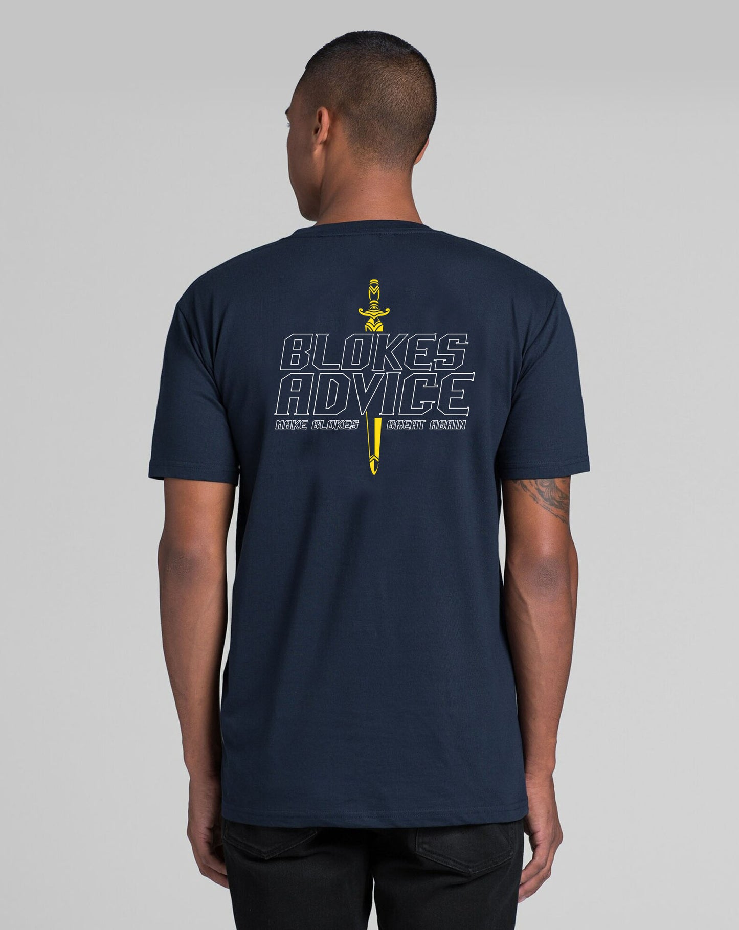 Stay Sharp Tee - Navy