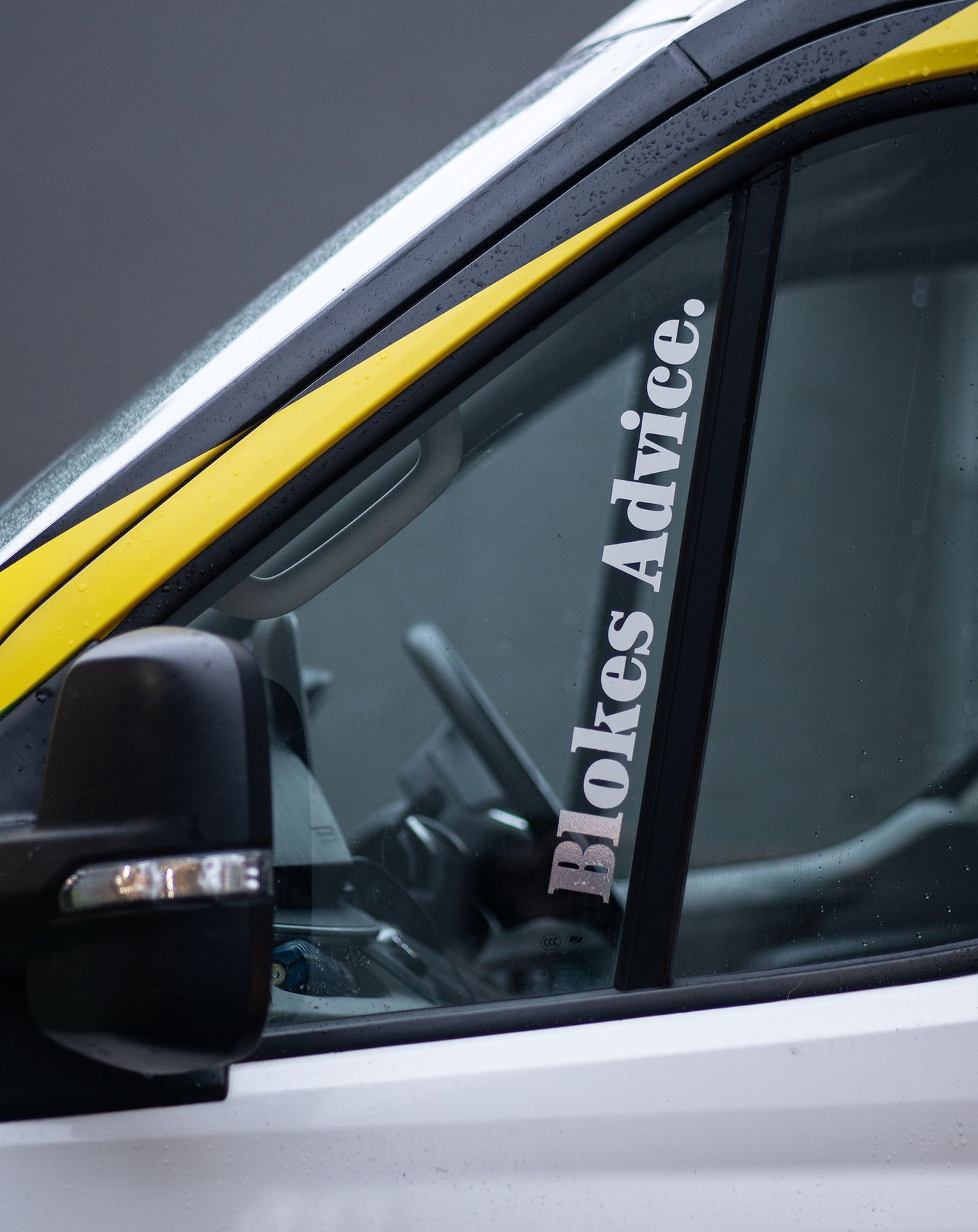 Blokes Advice Sticker - Chrome