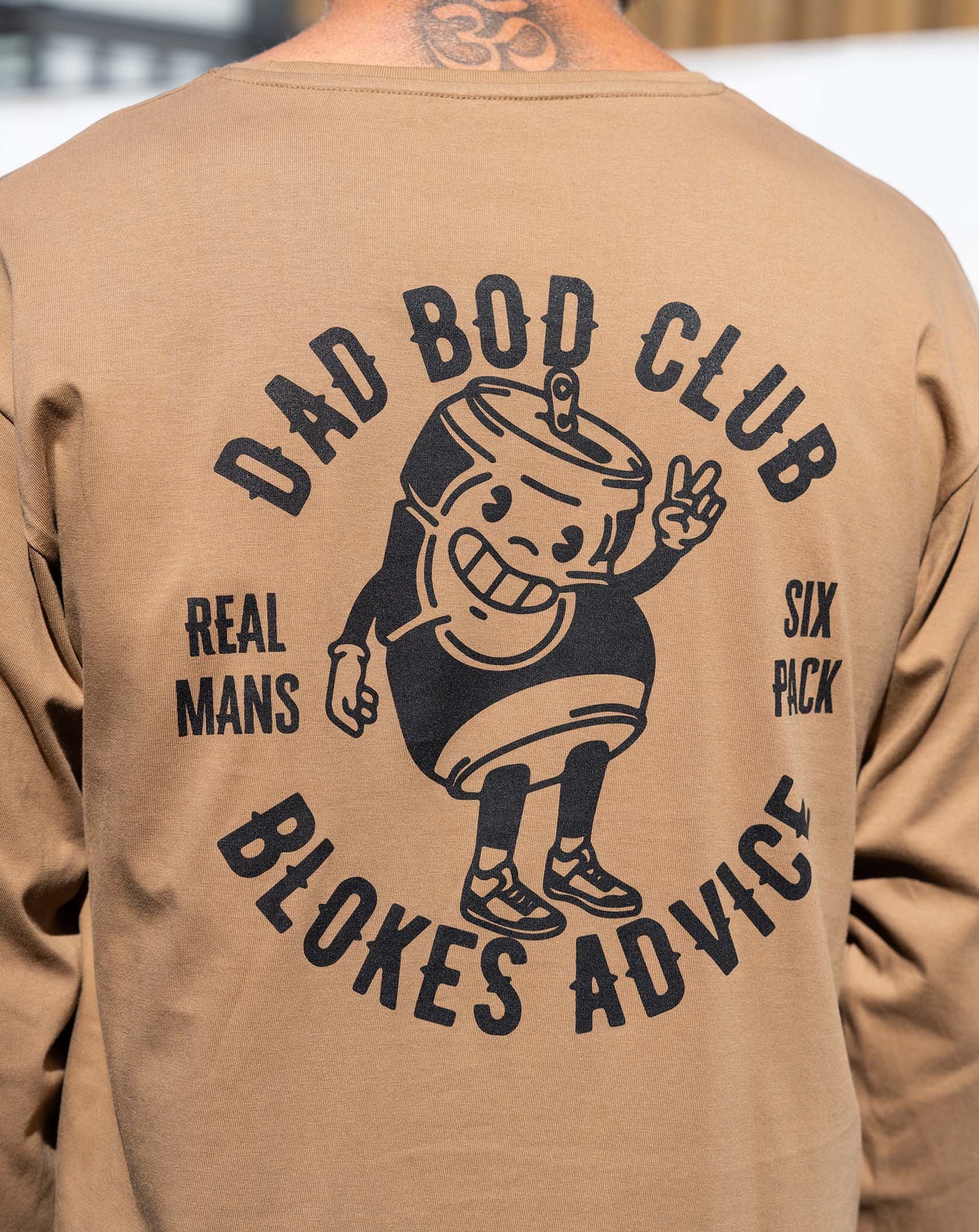 Dad Bod Club Longsleeve - Tan