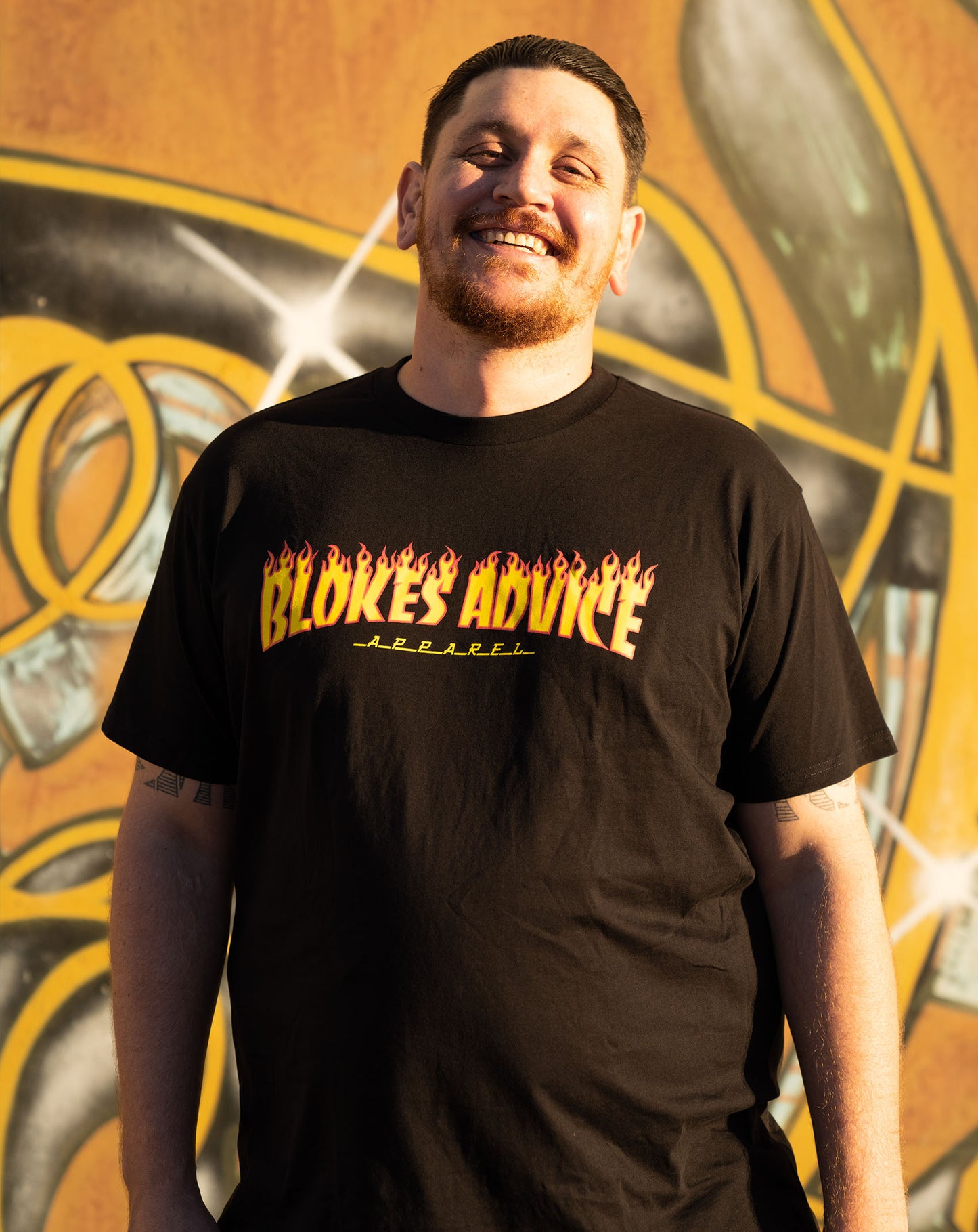 Flamin' Blokes Tee - Black