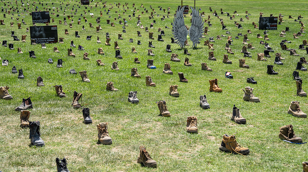 2500 Empty Shoes: A Mens Suicide Perspective