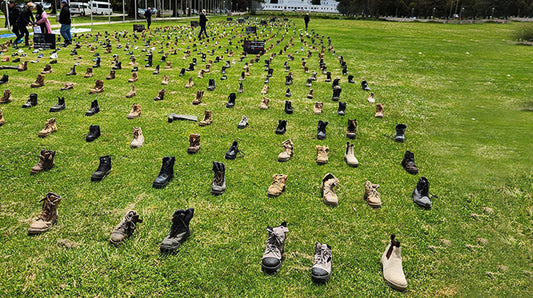 2500 Empty Shoes: International Mens Day