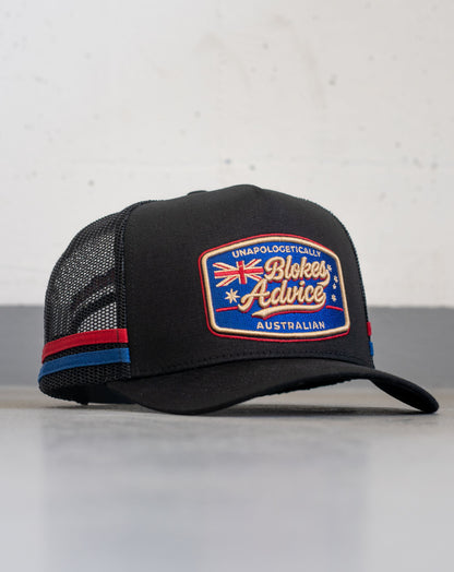 Aussie As Trucker Cap - Black