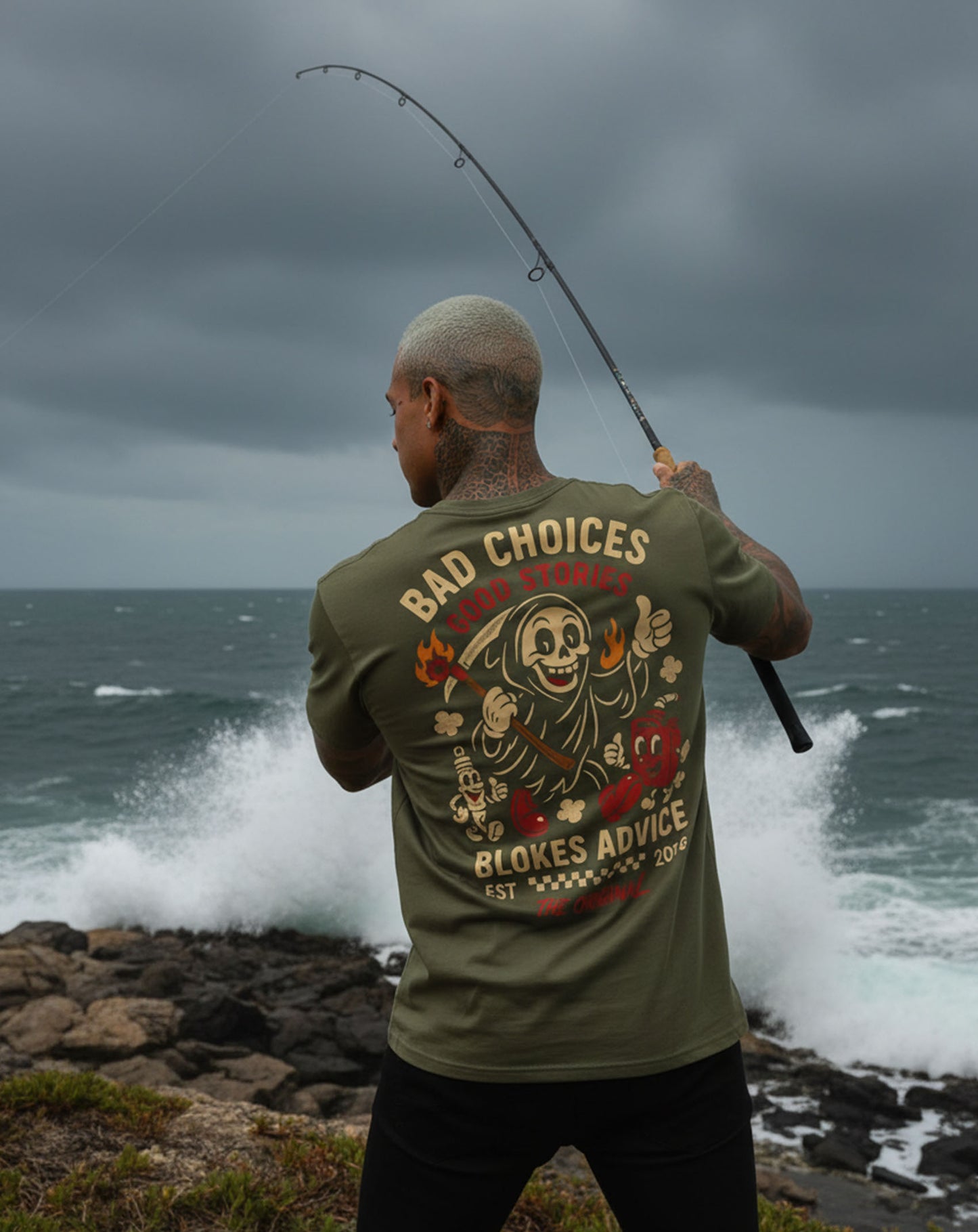 Bad Choices Tee - Army