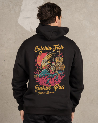 Catchin' Fish Hoodie - Black