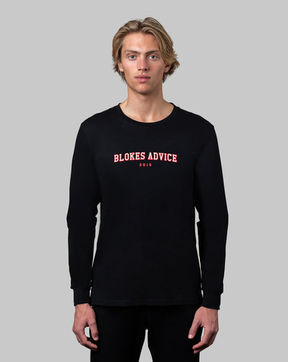 College Longsleeve - Black