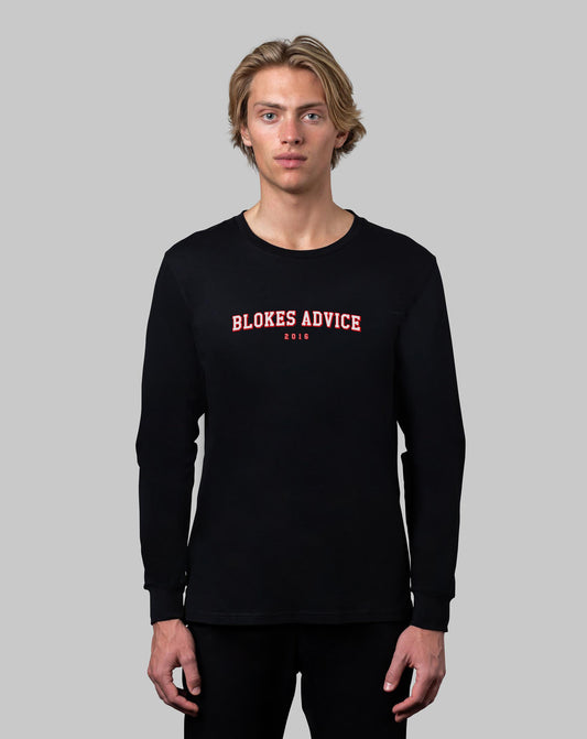 College Longsleeve - Black