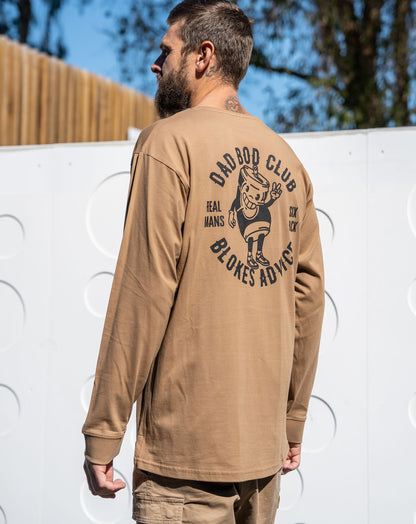 Dad Bod Club Longsleeve - Tan