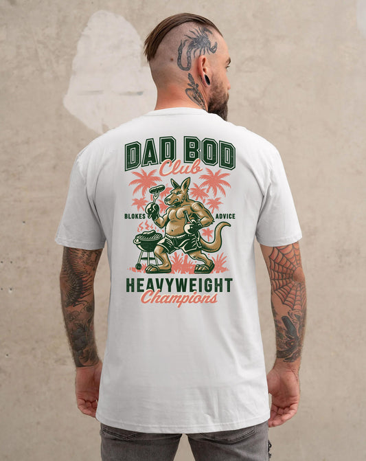 Dad Bod Champs Tee - White