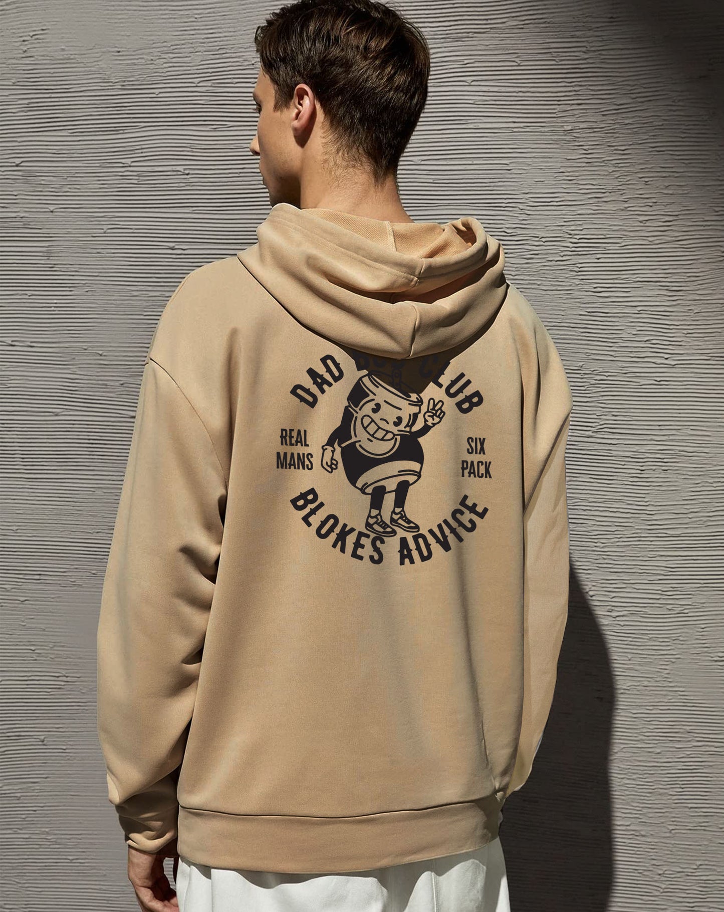 Dad Bod Club Heavy Hoodie - Sand