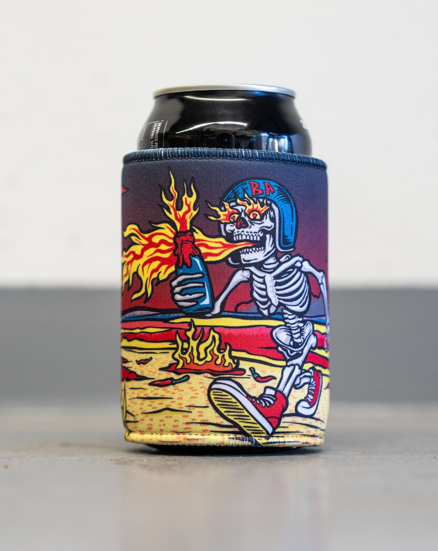 Fire Up Stubby Cooler