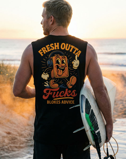 Fresh Outta Singlet - Black