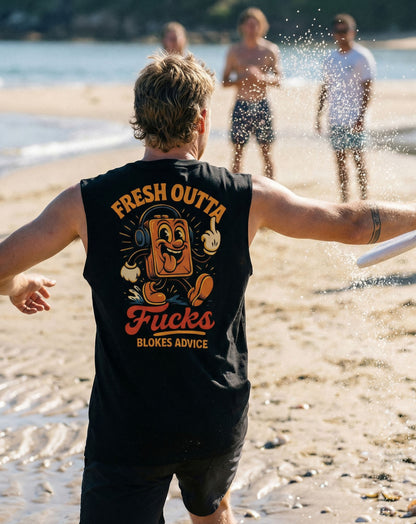 Fresh Outta Singlet - Black