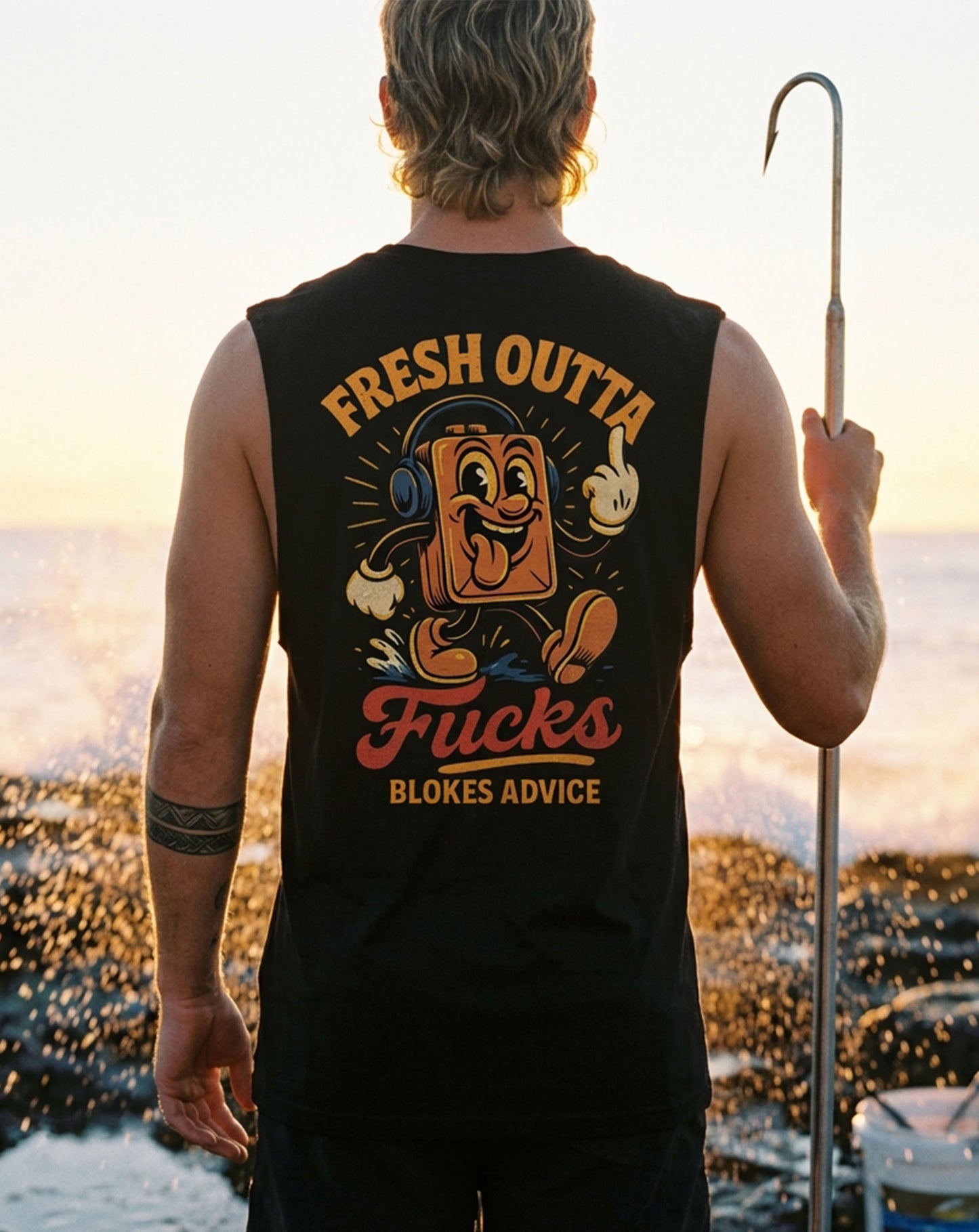 Fresh Outta Singlet - Black