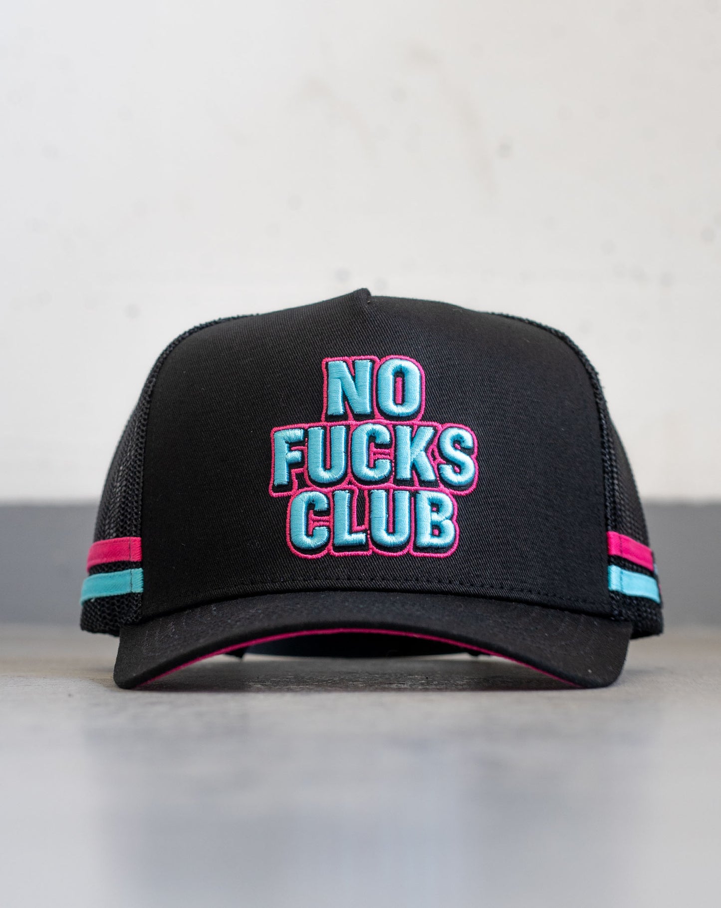No FKs Club Trucker Cap - Black