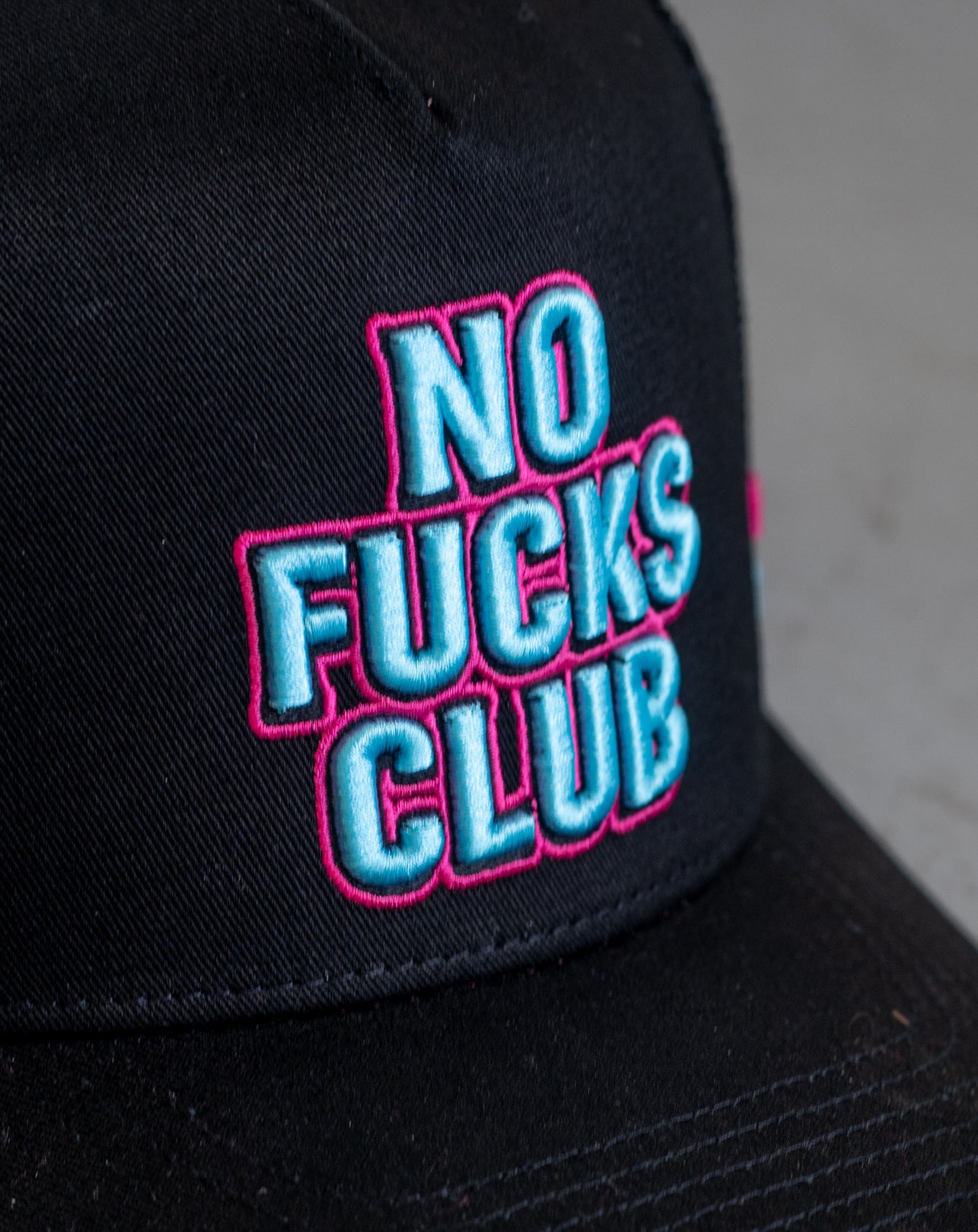 No FKs Club Trucker Cap - Black