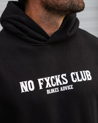 No FKs Club Hoodie - Black