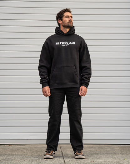 No FKs Club Hoodie - Black
