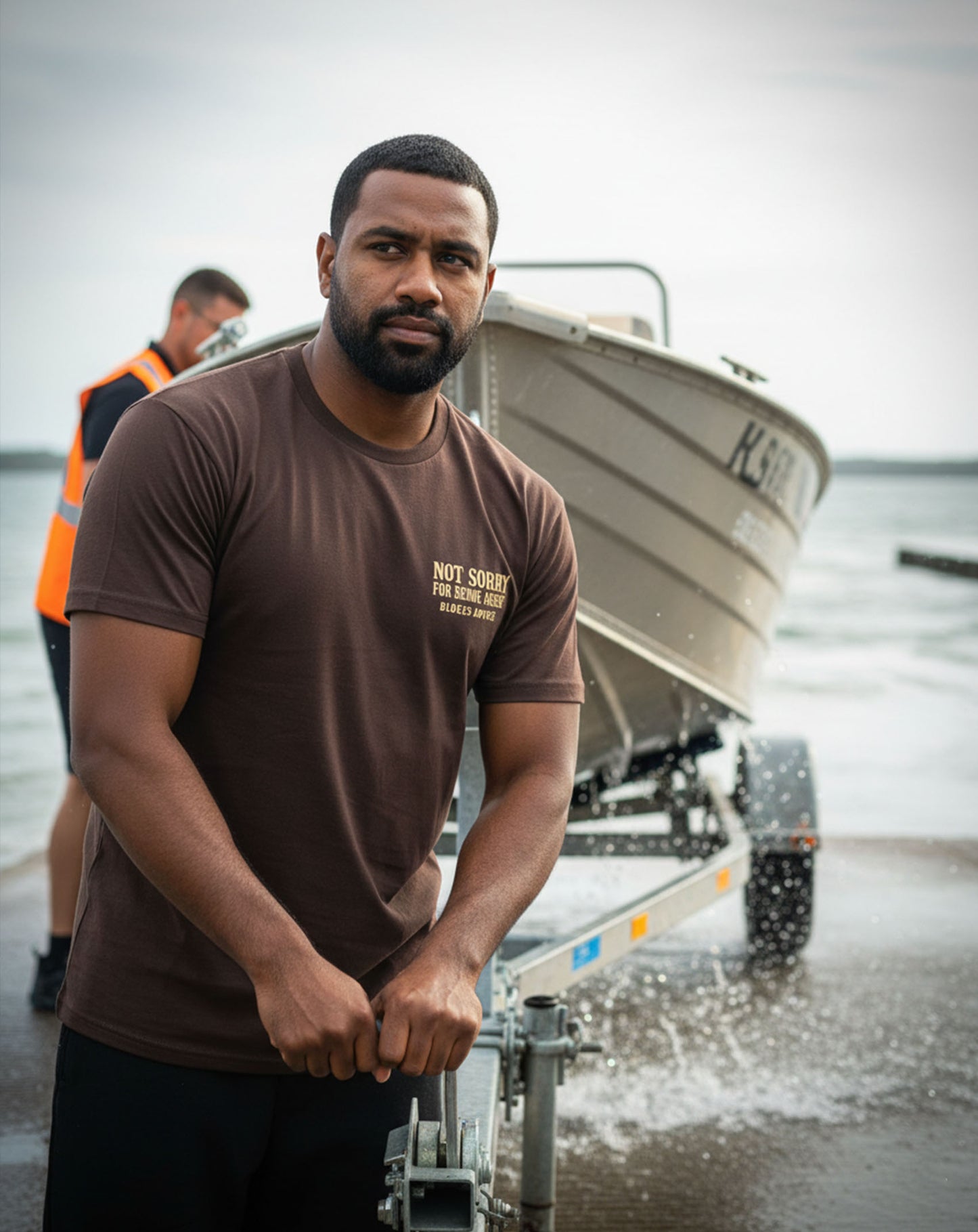 Not Sorry Tee - Brown