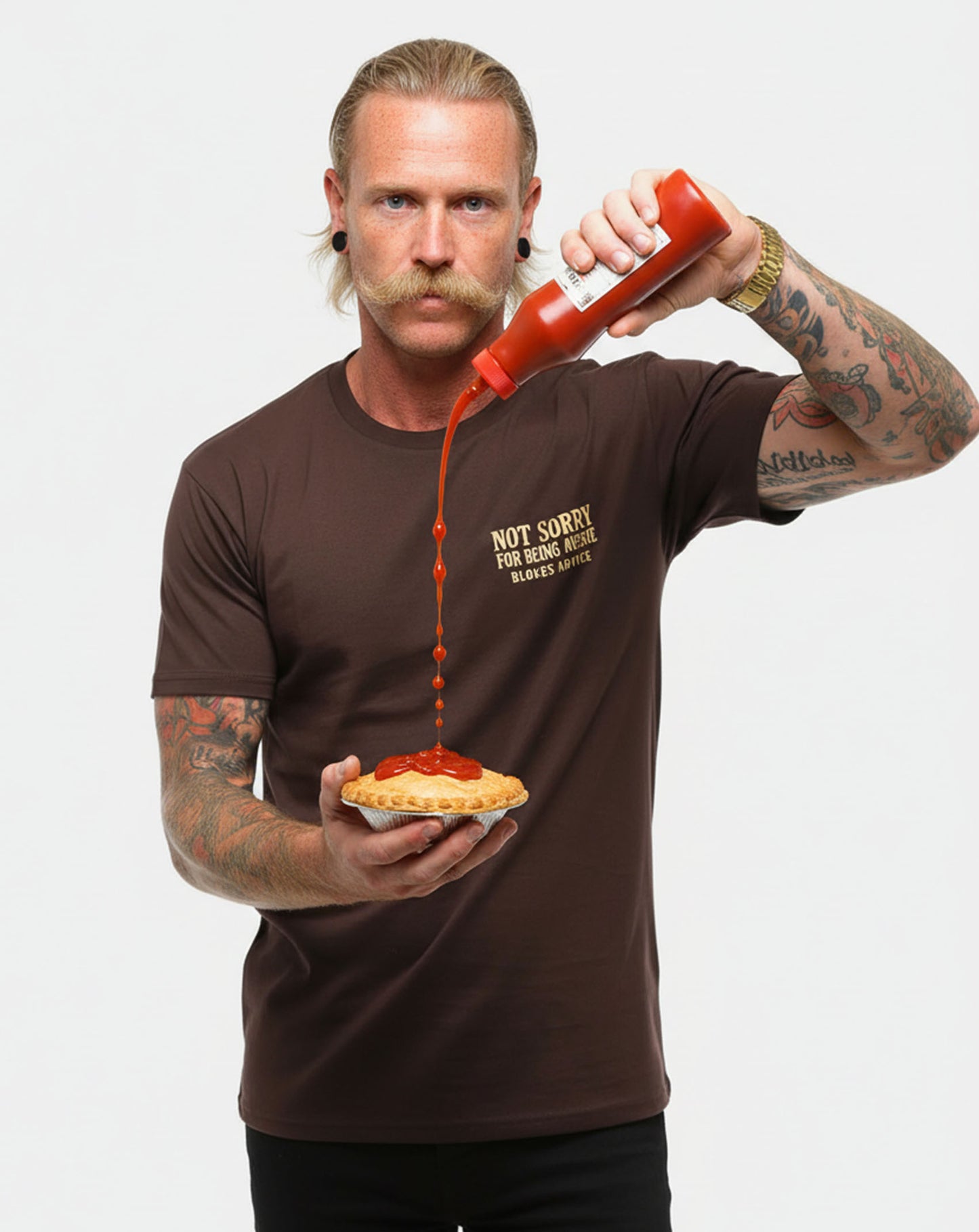 Not Sorry Tee - Brown