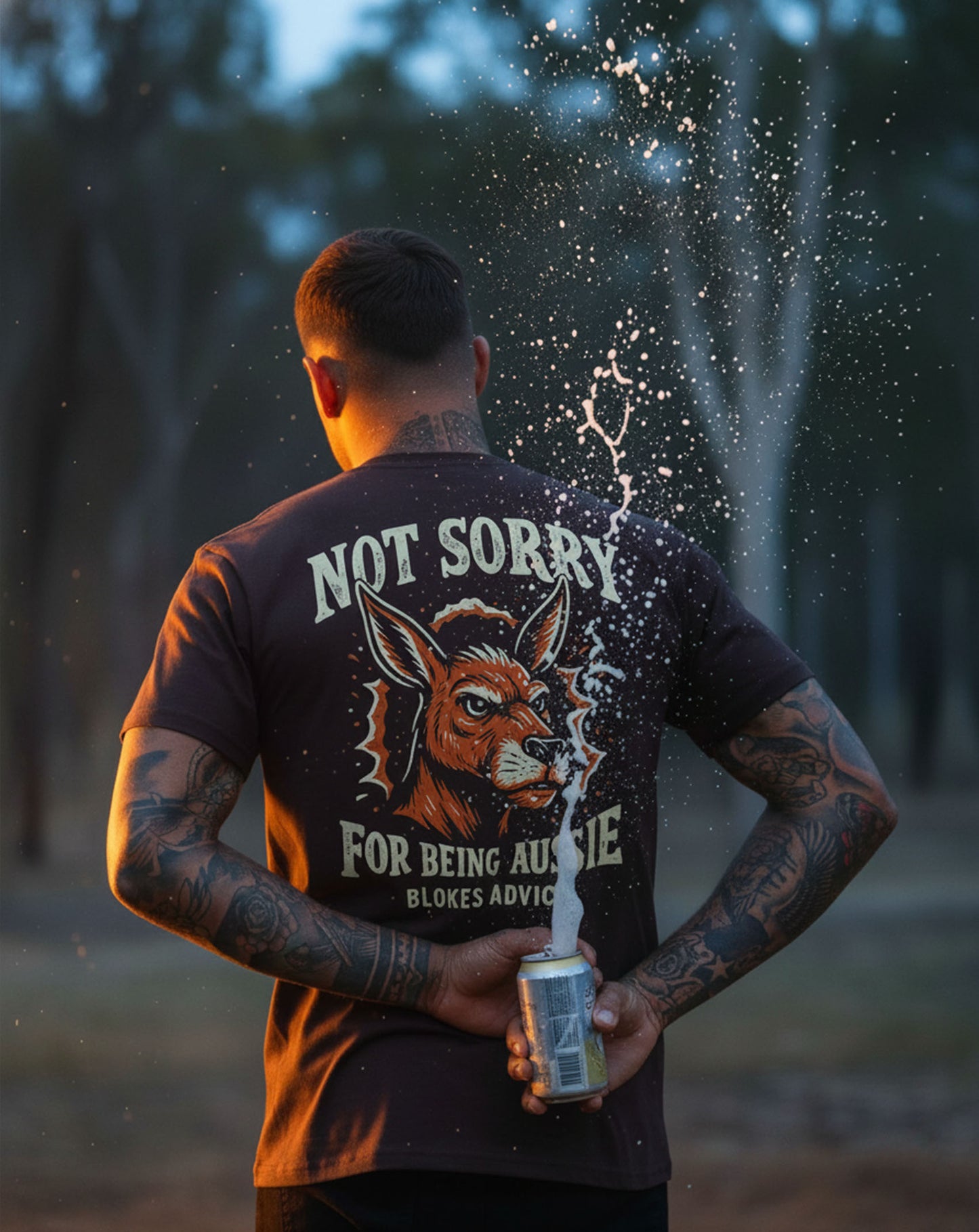 Not Sorry Tee - Brown