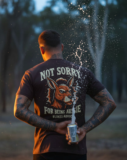 Not Sorry Tee - Brown