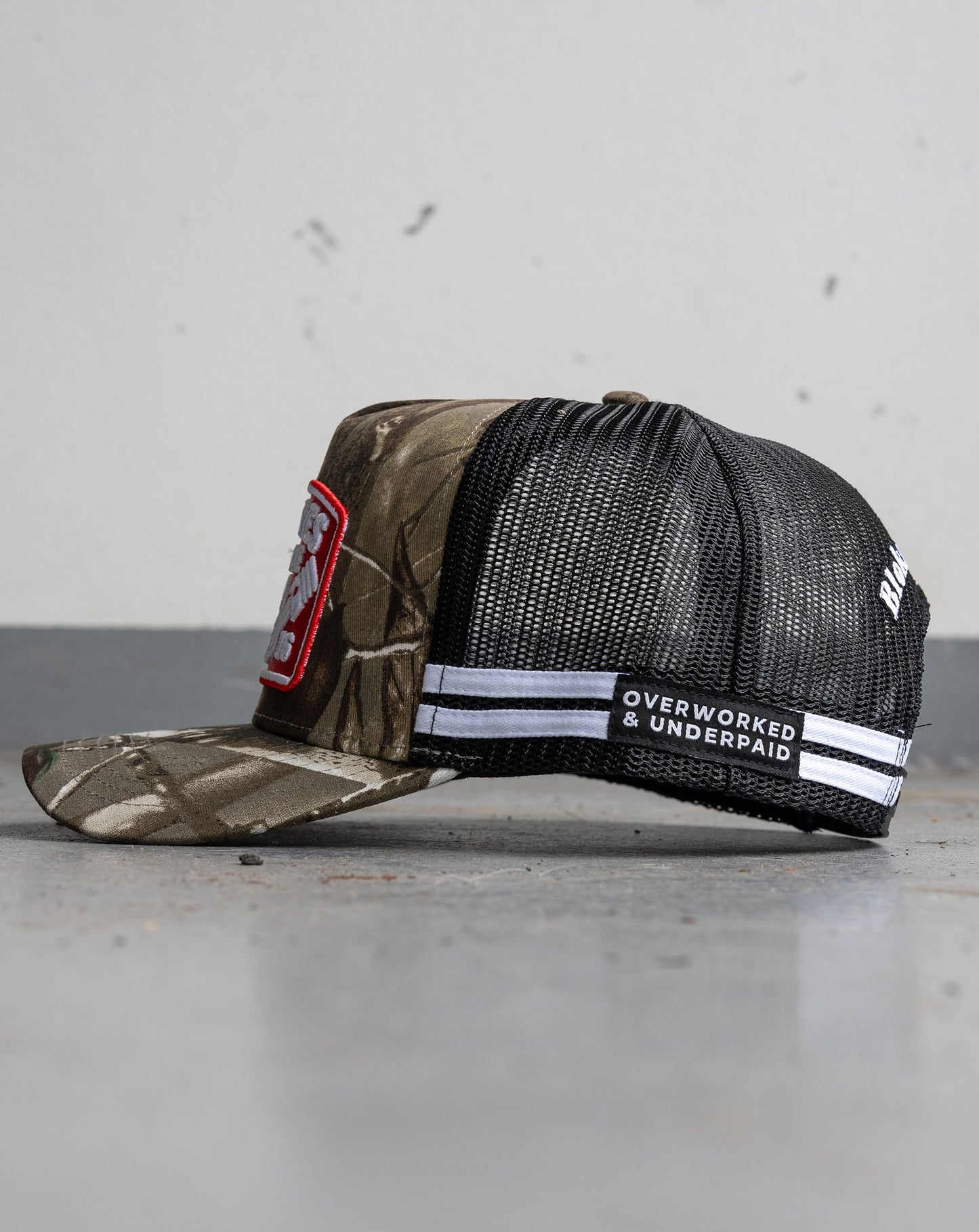 Overworked Trucker Cap - Camo