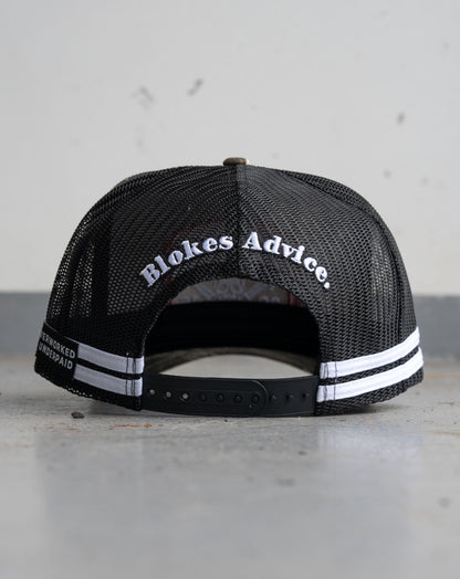 Overworked Trucker Cap - Camo