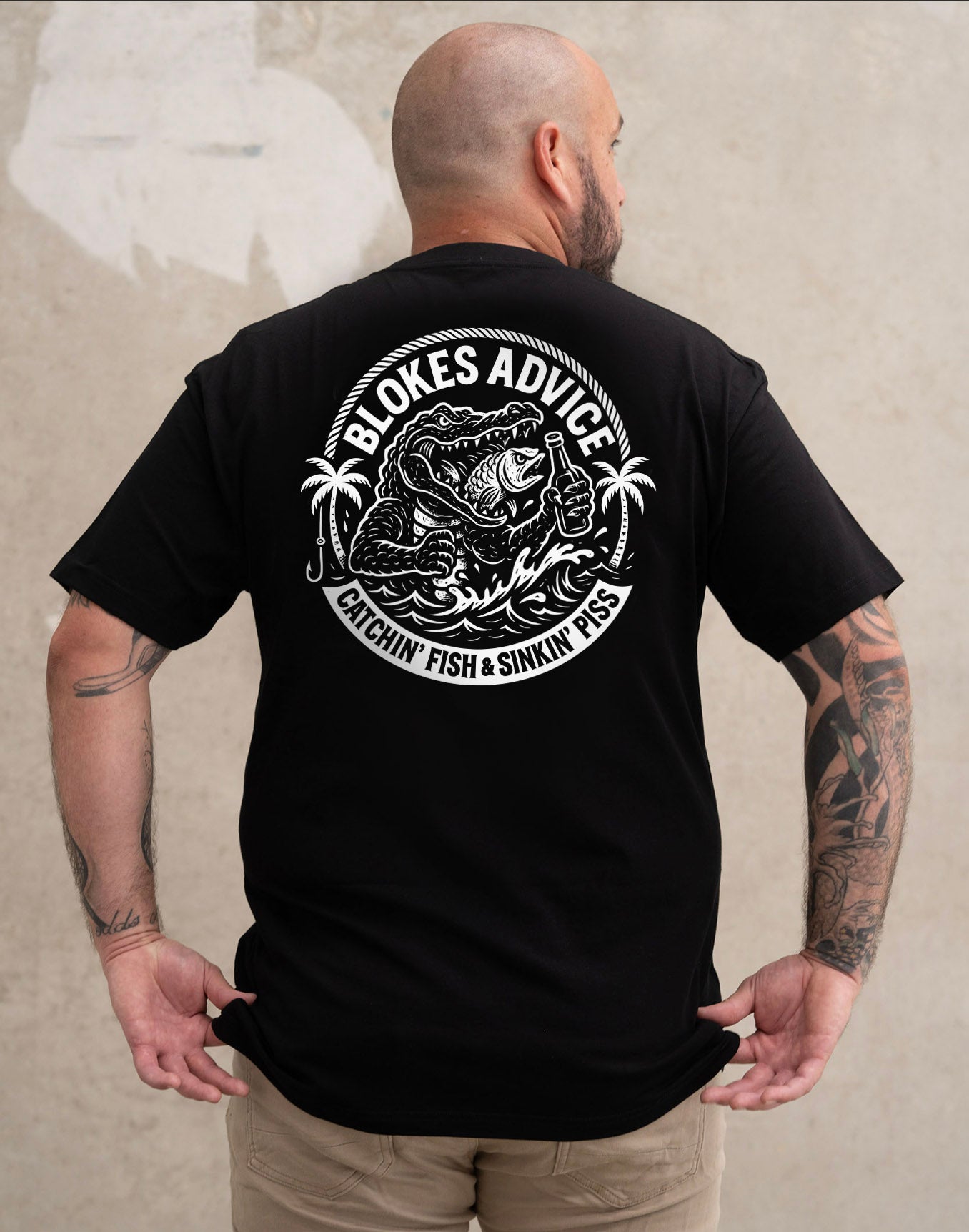 Reel Thirsty Tee - Black