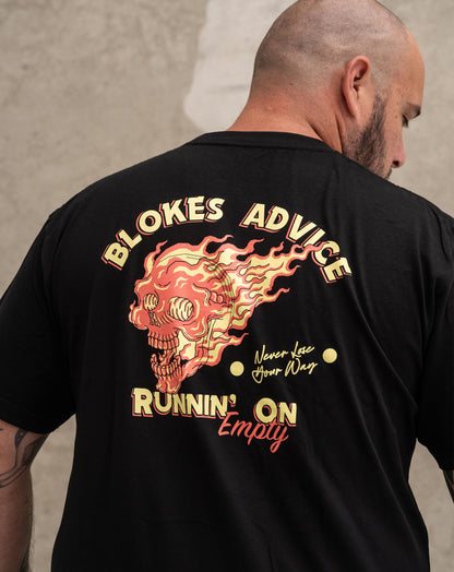 Runnin' On Empty Tee - Black