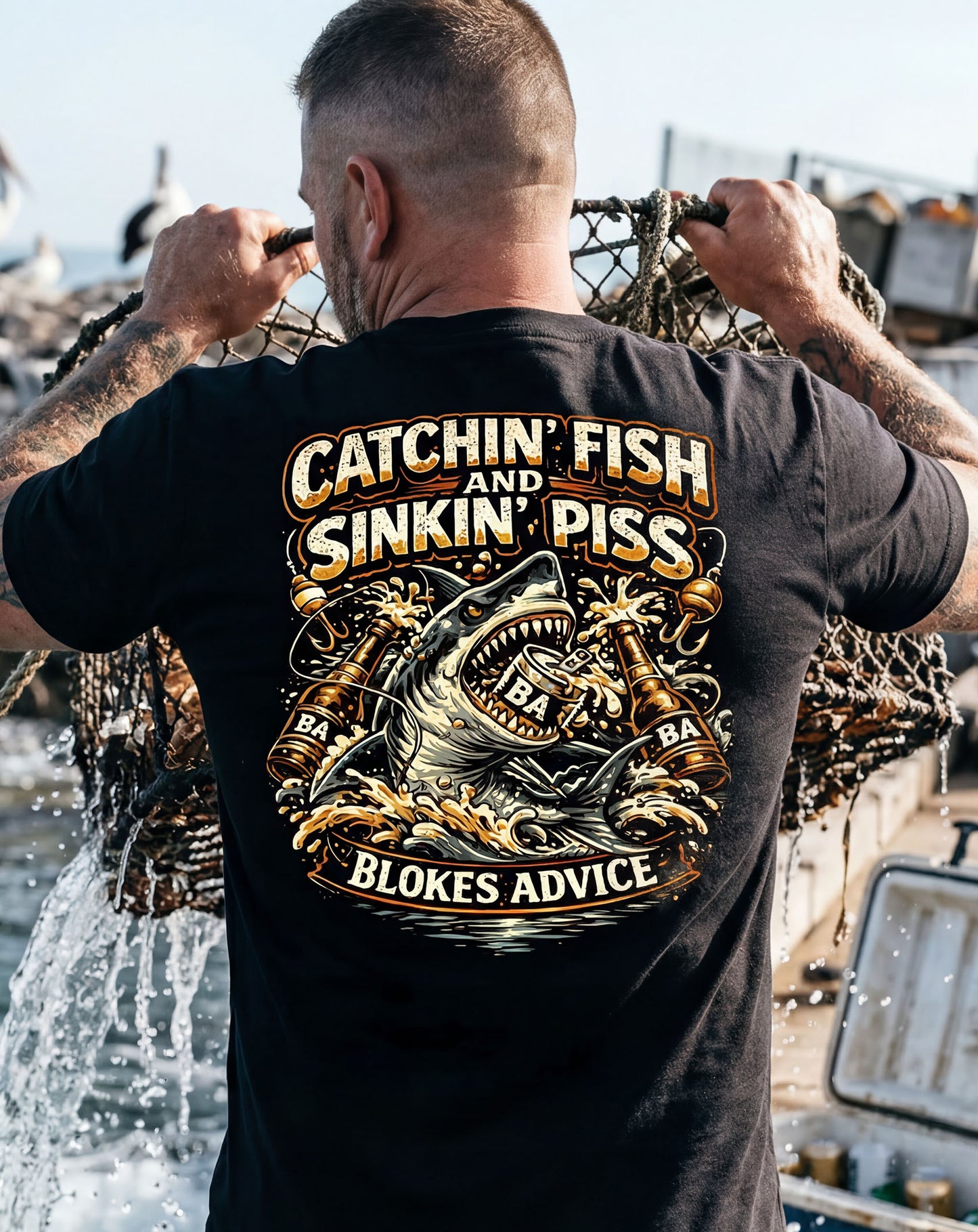 Sinkin' Beers Tee - Black