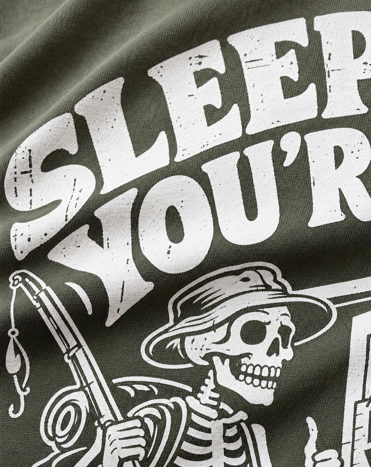 Blokes Advice Sleep Later Tee in Army
