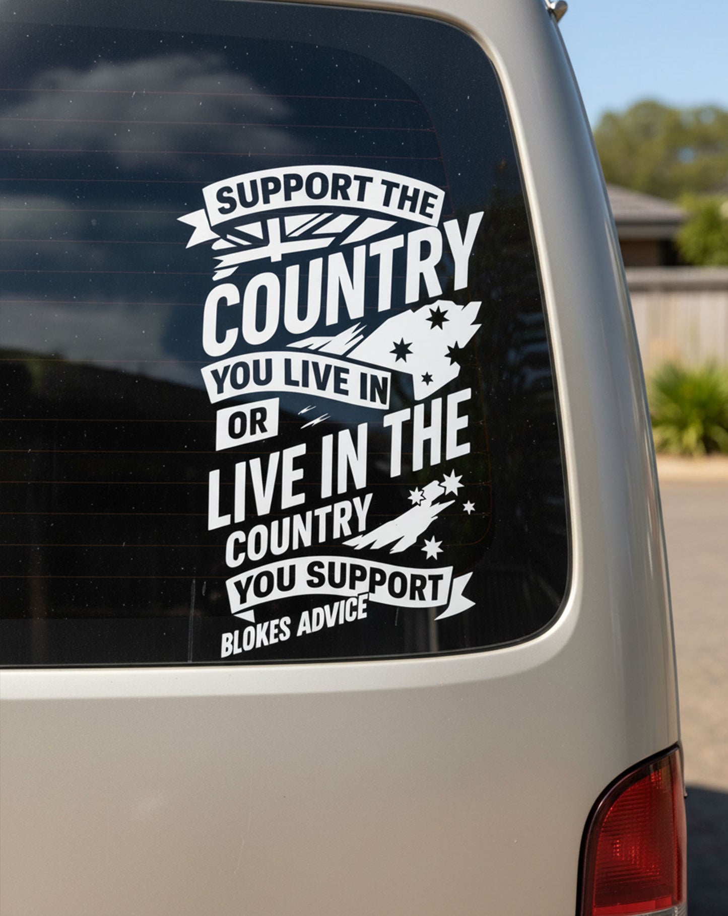 Stand Up Sticker - 300x200mm