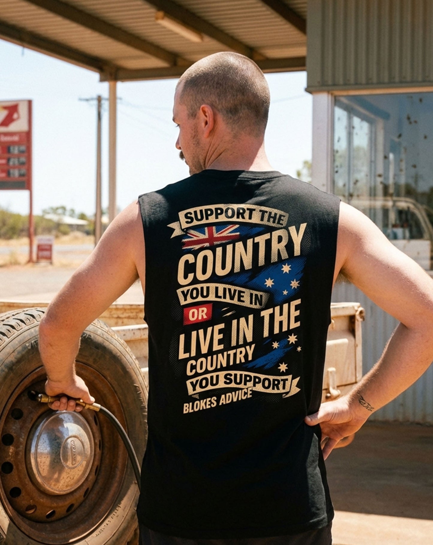 Stand Up Singlet - Black