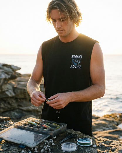 Tight Lines Singlet - Black