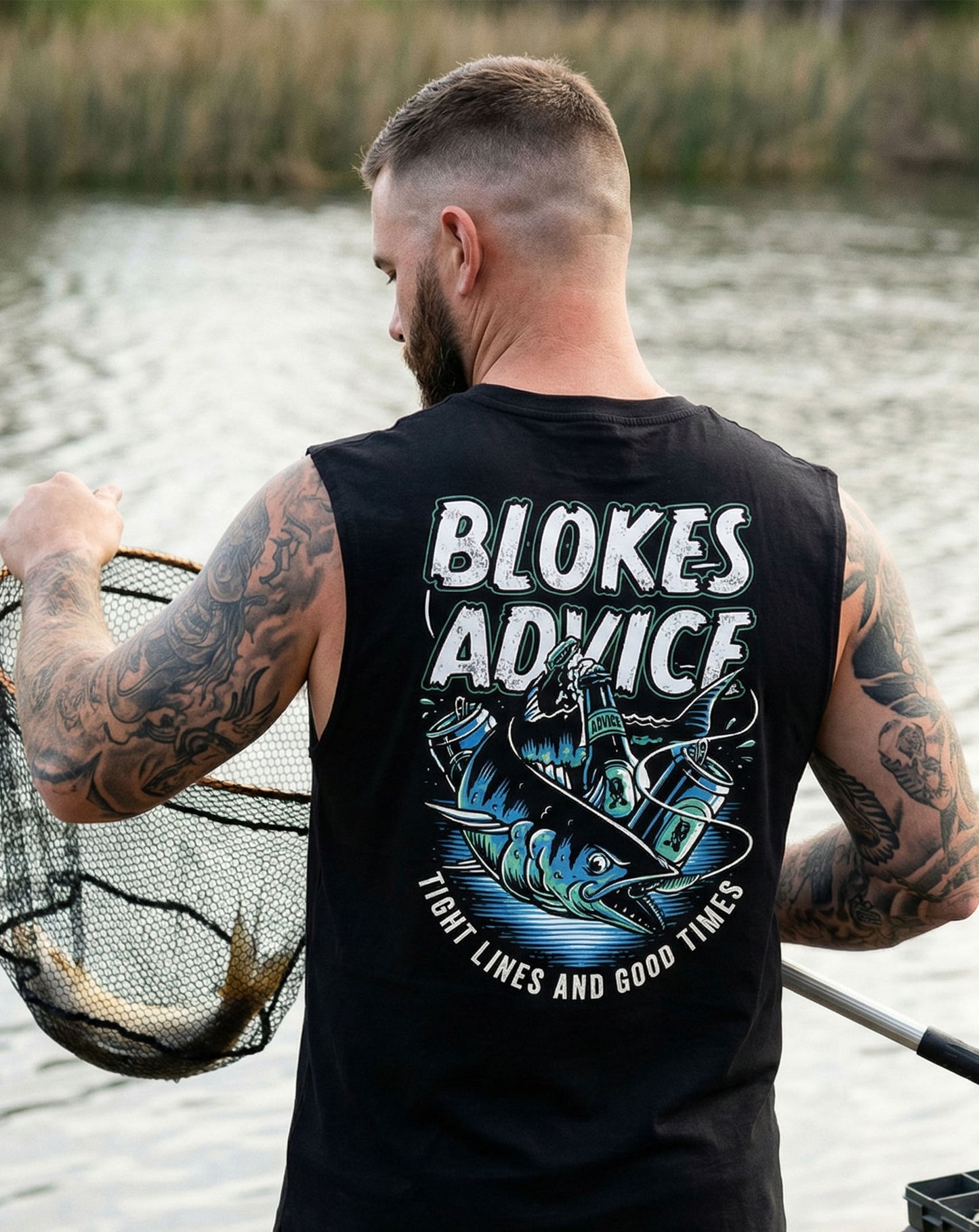 Tight Lines Singlet - Black