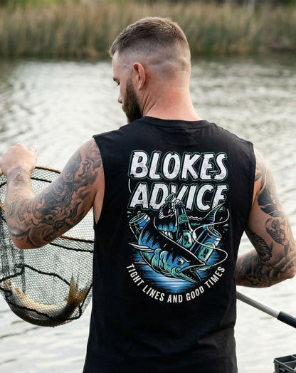 Tight Lines Singlet - Black