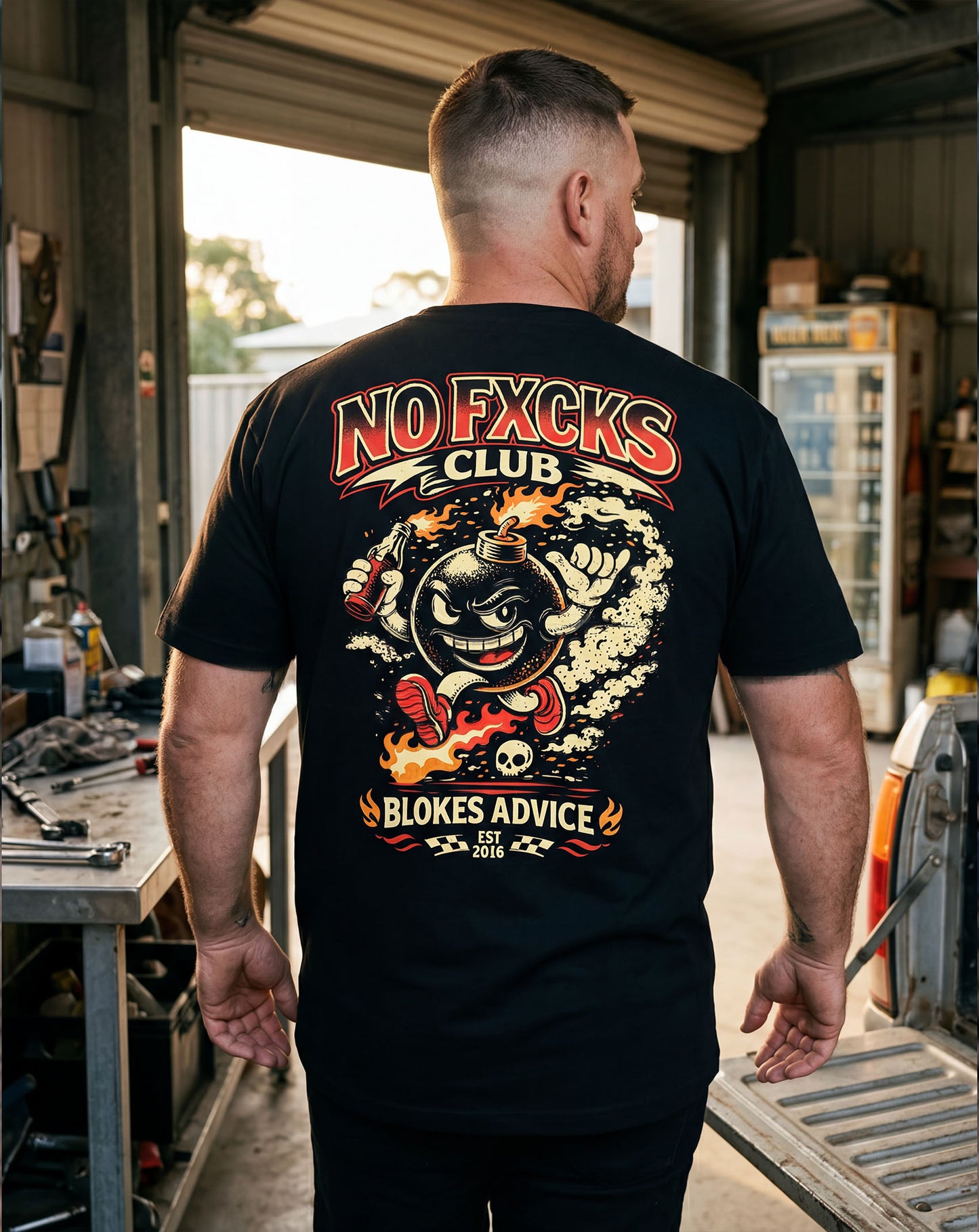 Zero Fks Tee - Black