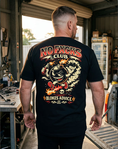 Zero Fks Tee - Black