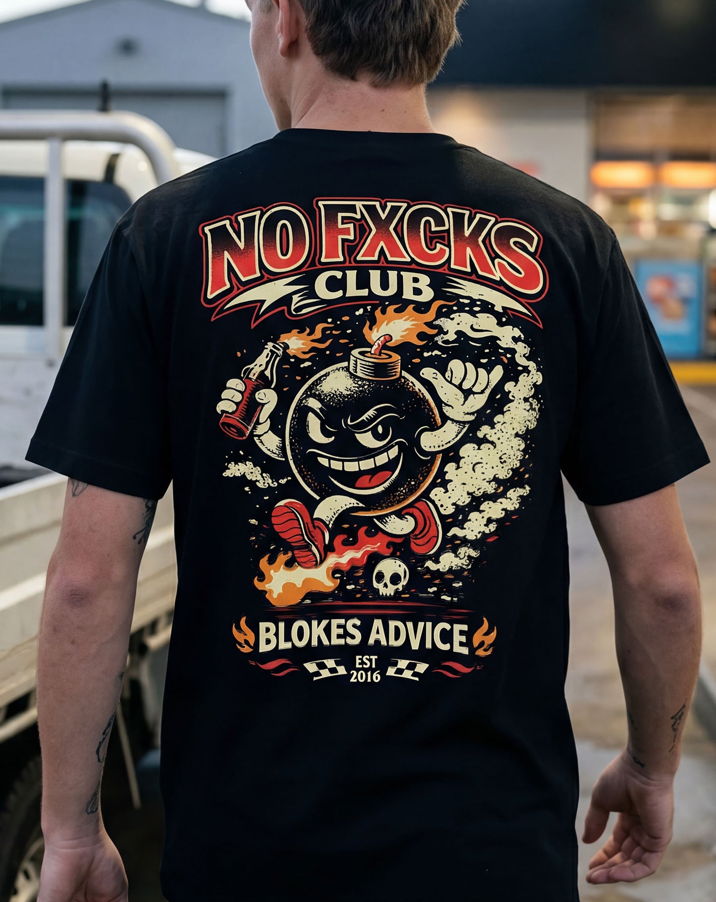 Zero Fks Tee - Black