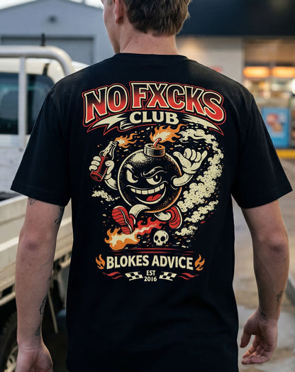 Zero Fks Tee - Black