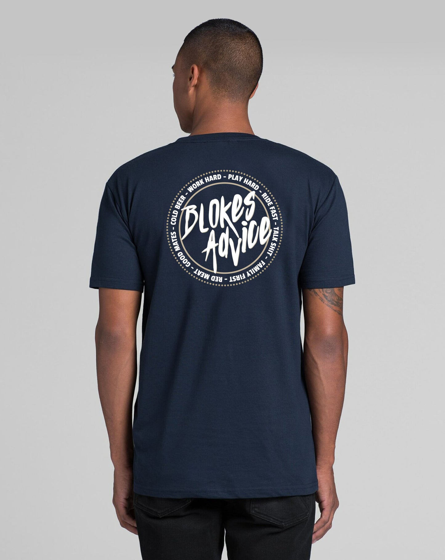 Stamp Tee - Navy
