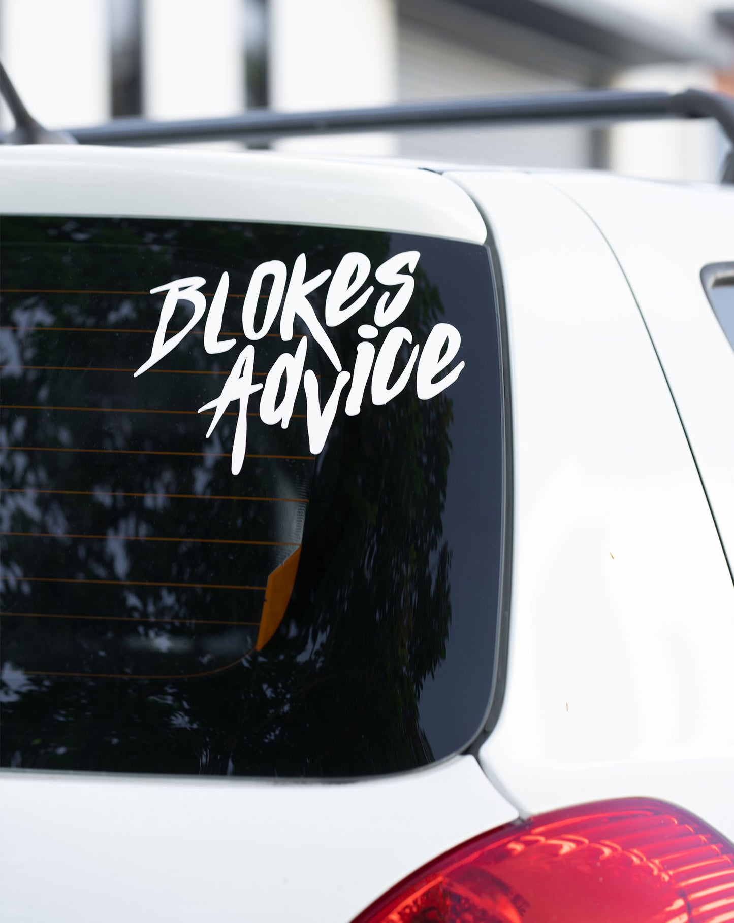 Vibes BA Sticker - White